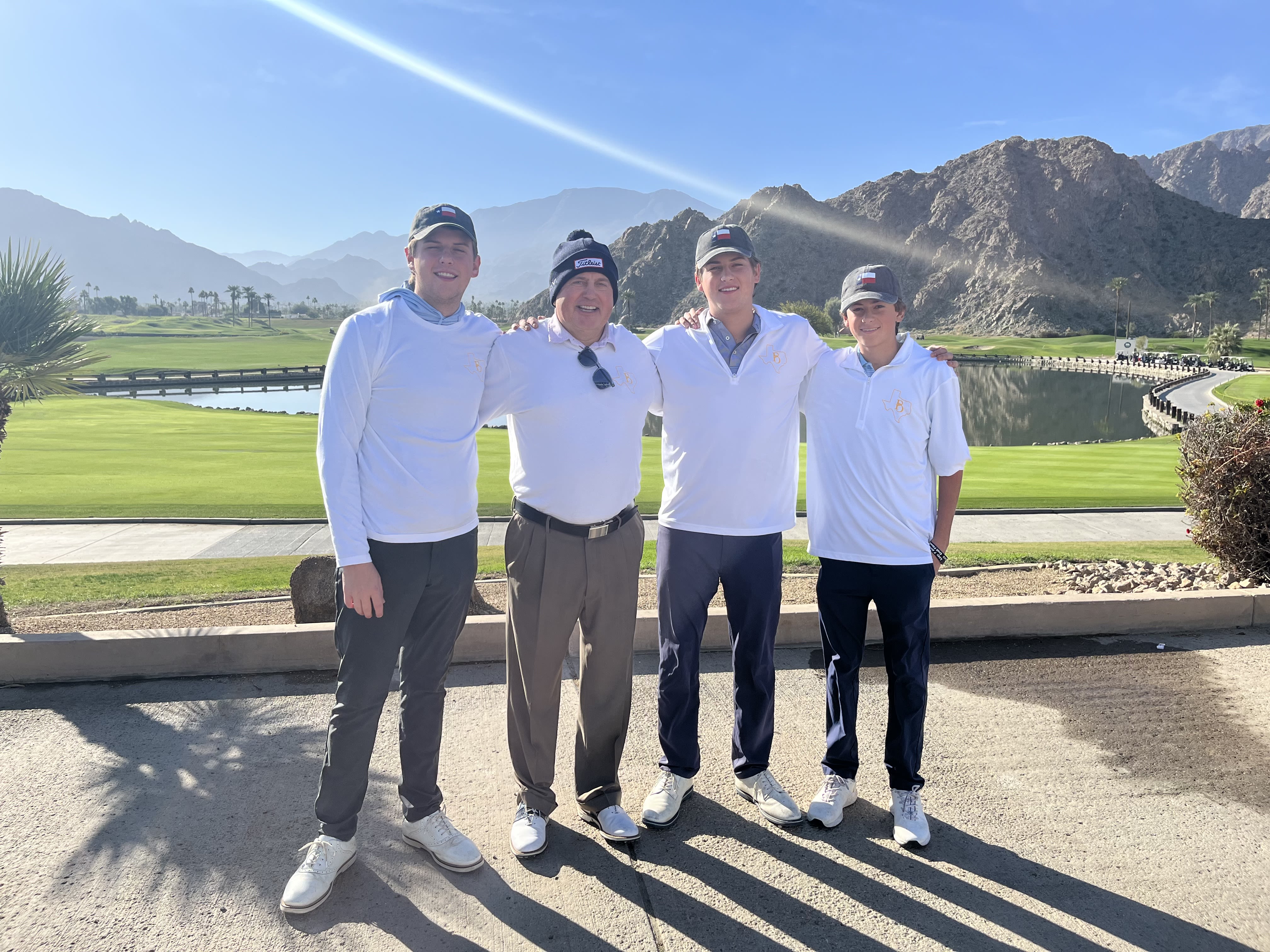 Cal and his sons at the inaugural PGA Family Golf Championship at PGA West last year.