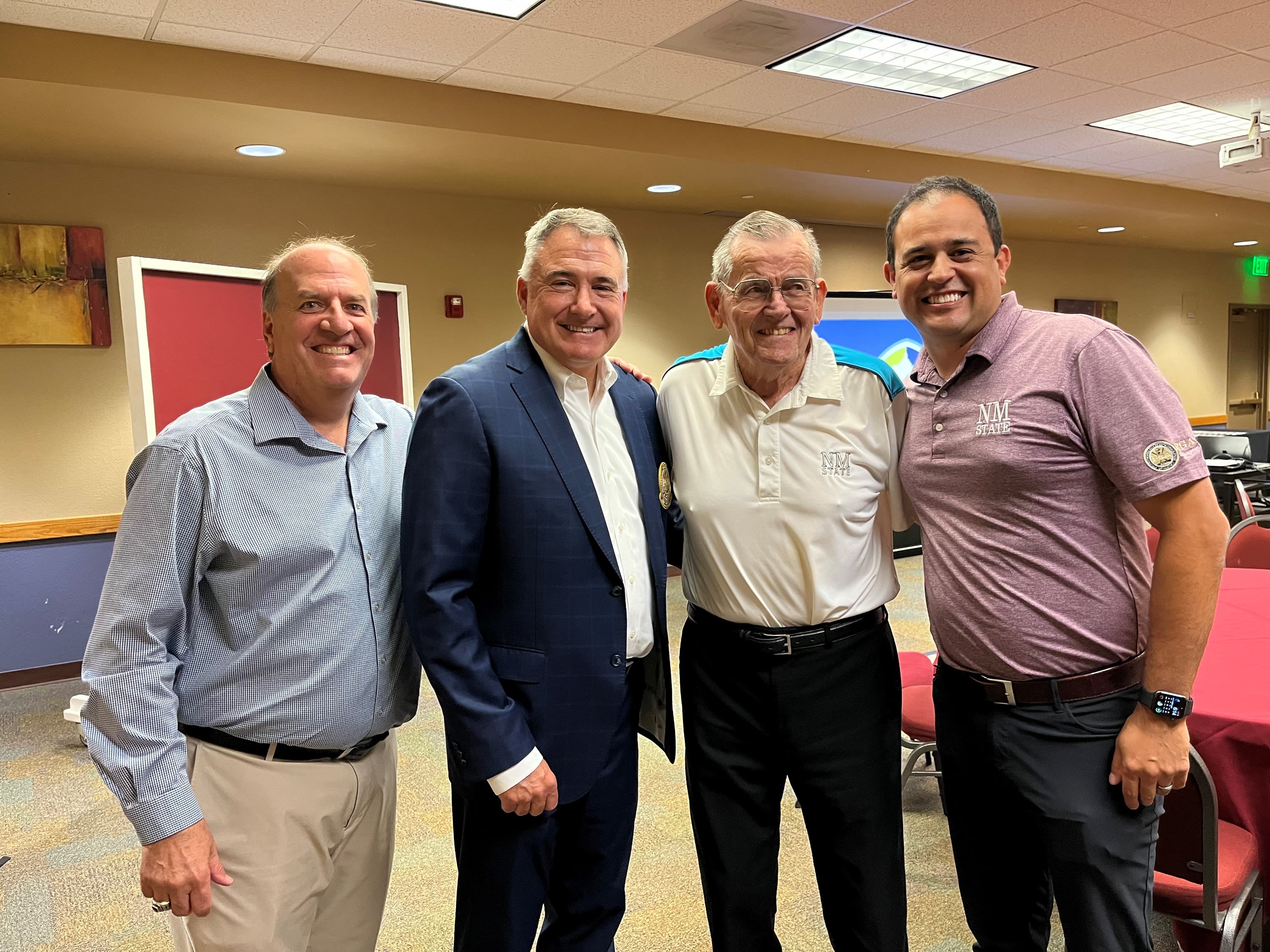 PGA of America Vice President Don Rea (middle) with Gavin (left), Herb Wimberly and Josh Salmon. 