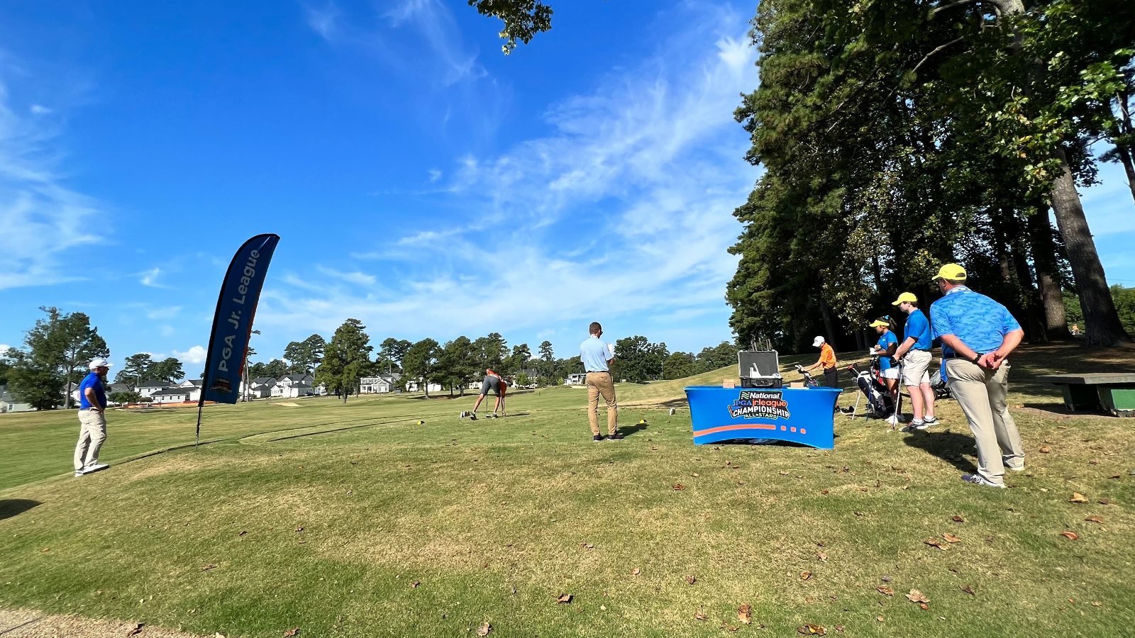 A view from the tee at the National Car Rental PGA Jr. League Regional Championship at Kingsmill Resort. 