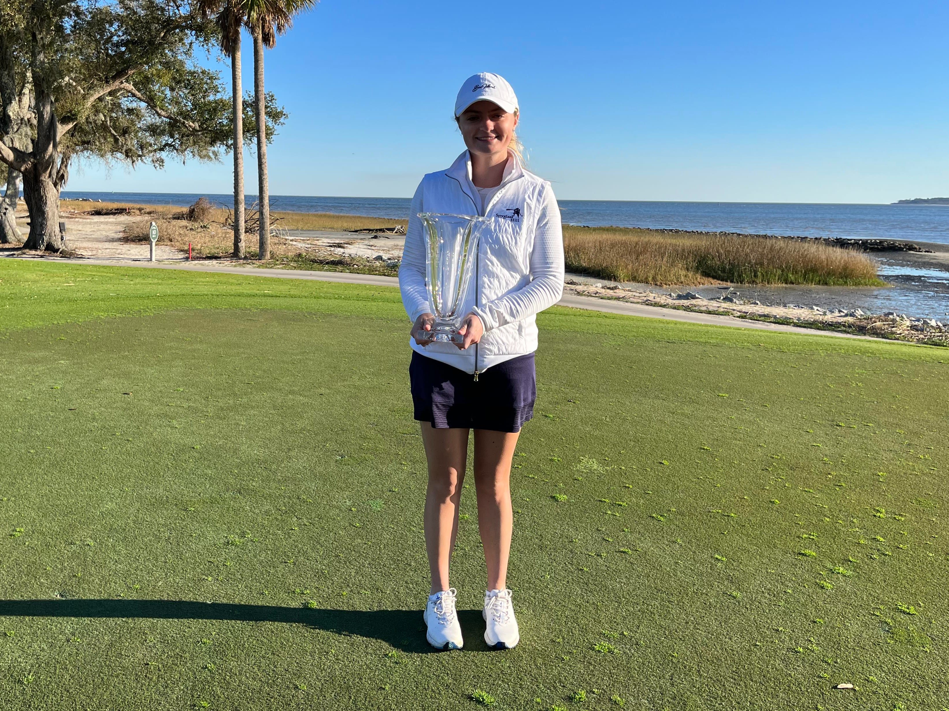 Women's Open Division Champion Catherine McEvoy of Innis Arden Golf Club in Greenwich, Connecticut.
