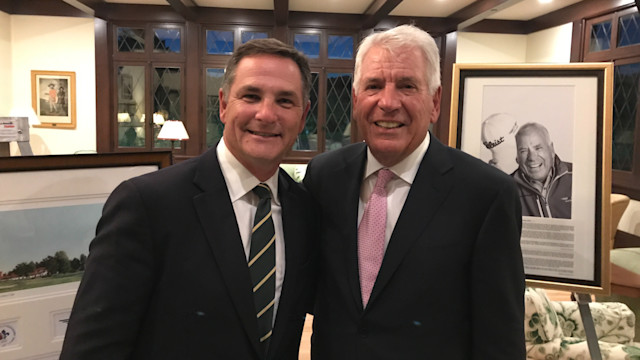 Broome with legendary clubmaker Bob Vokey.