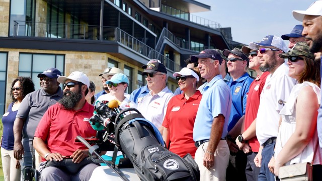 Ryder Cup Hero Corey Pavin and Local PGA Professionals Provide PGA HOPE Veterans Clinic at PGA Frisco