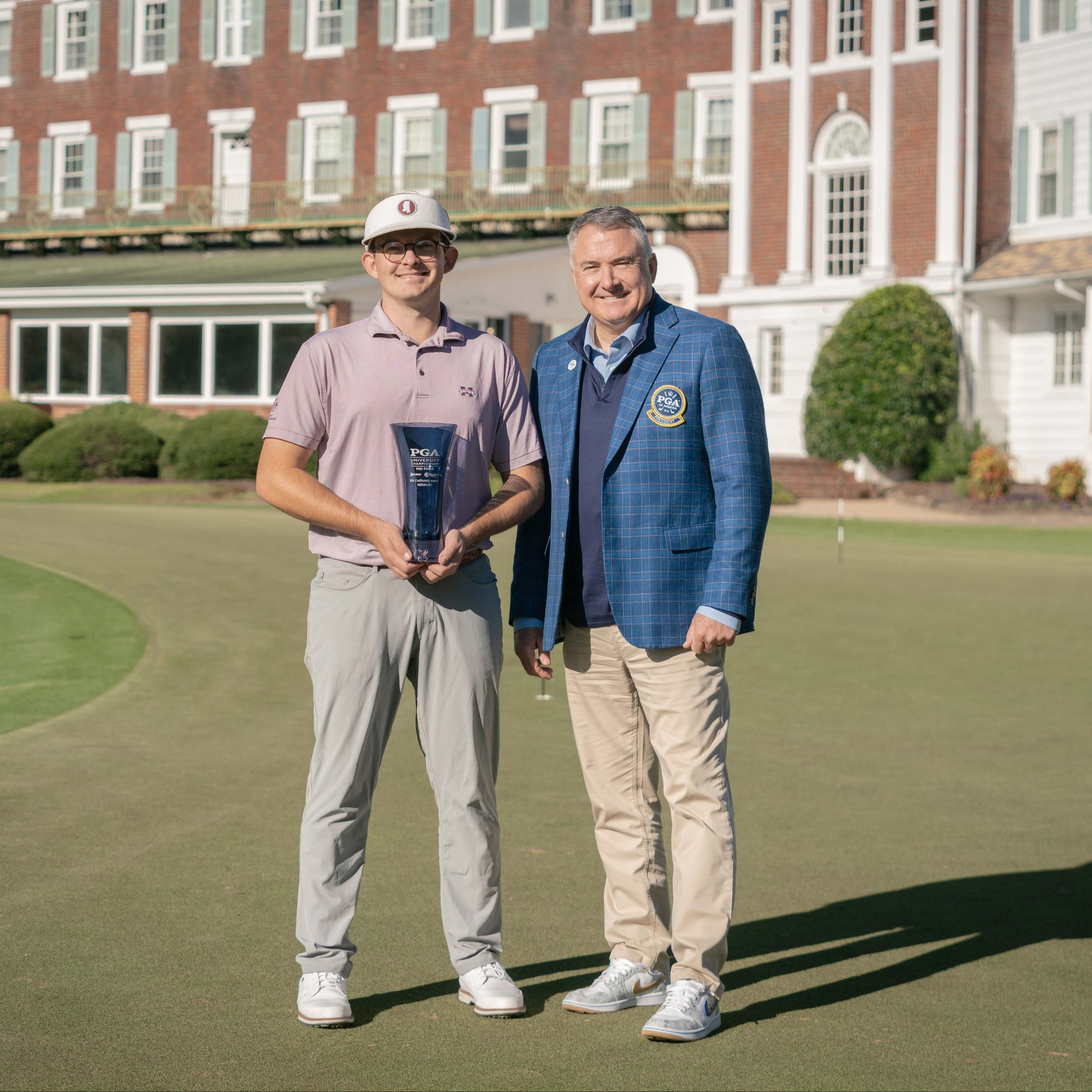 Jacob Berry (left) won the individual title and Bill Cioffoletti Trophy.