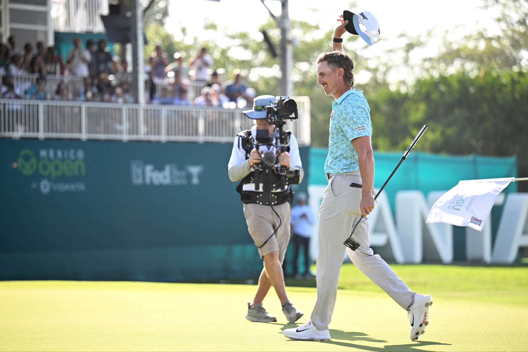 Jake Knapp won the Mexico Open at Vidanta earlier this spring, with help from longtime coach Ortega.