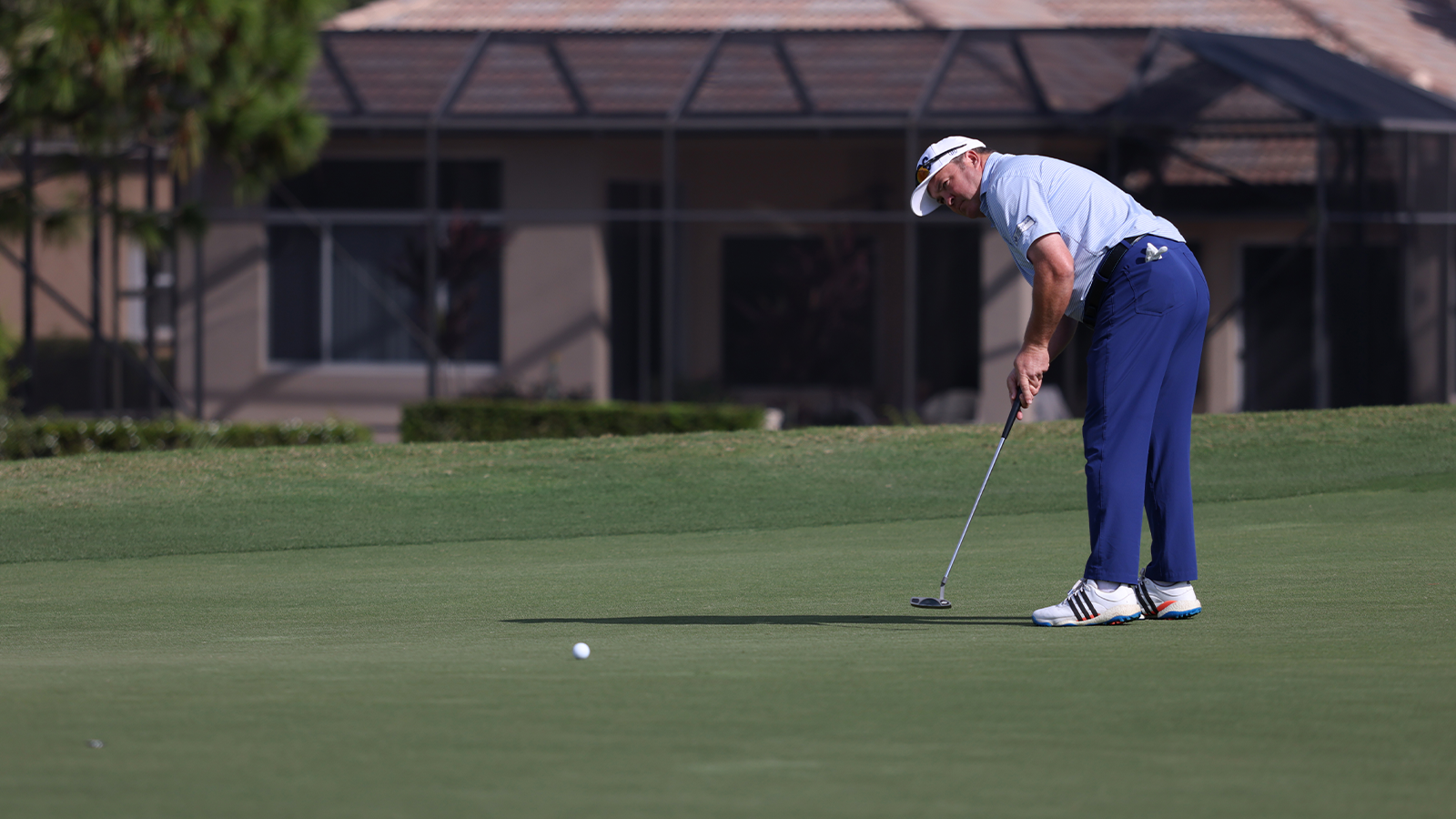 Andy Svoboda putts during the 2022 National Car Rental Assistant PGA Professional Championship at PGA Golf Club on Friday, November 18, 2022 in Port St. Lucie, Florida. (Photo by Austen Amacker/PGA of America)