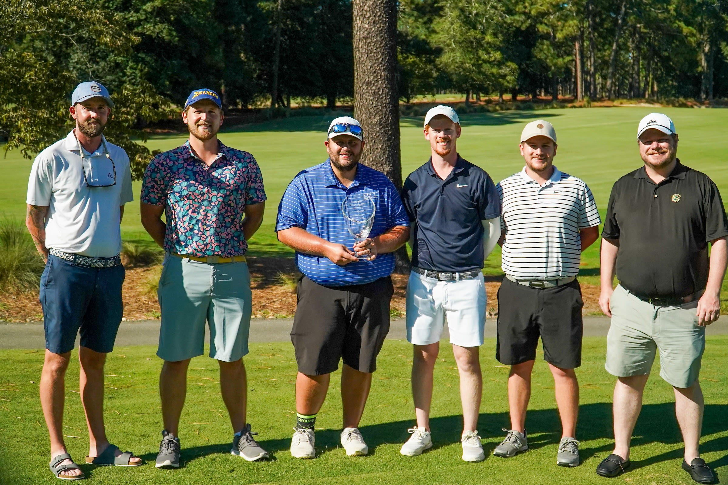 The winning RDUgolf Tour II squad.