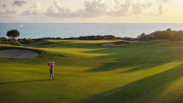 The Dunes Course has some of the best ocean views at Costa Navarino.