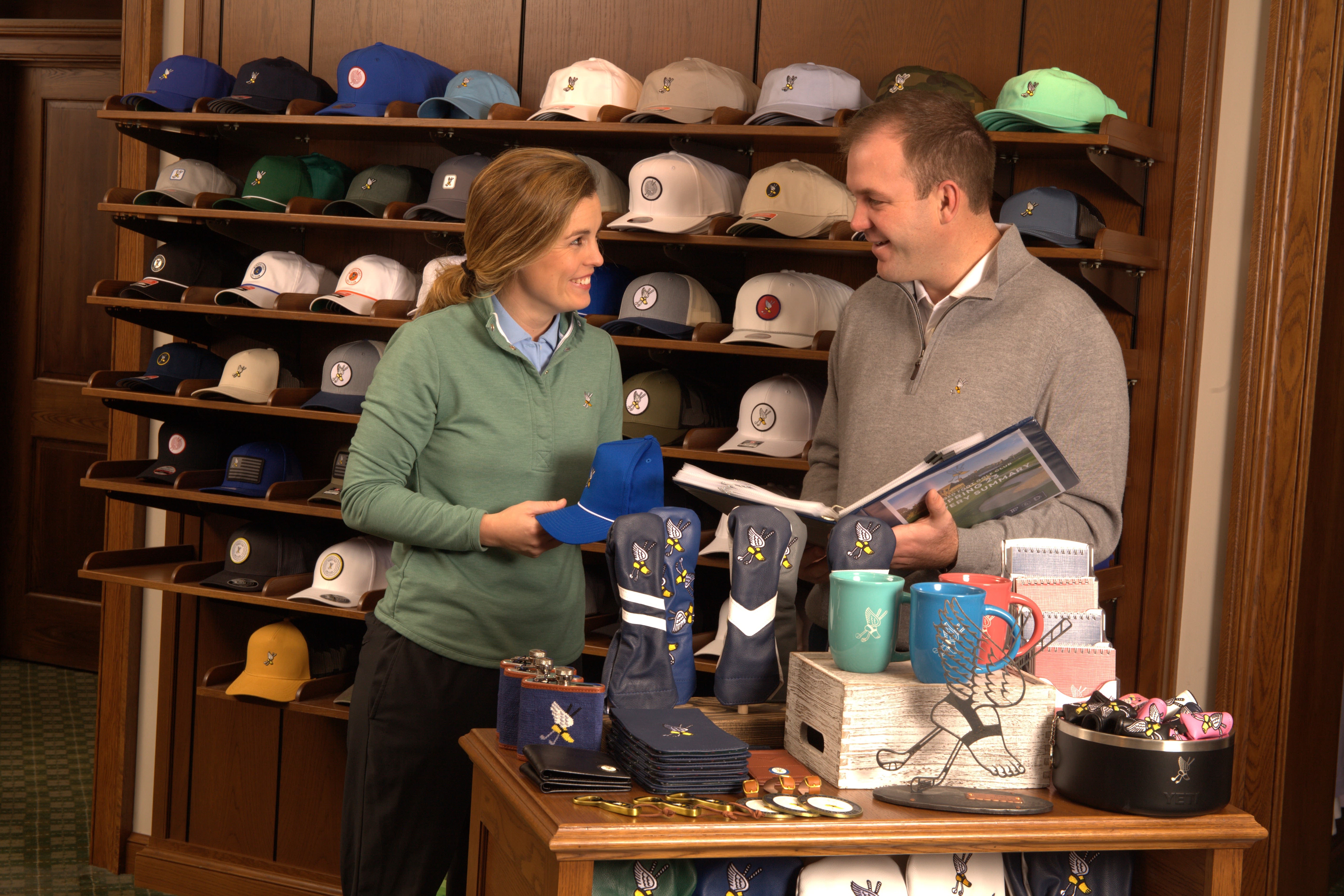 Wiedmar with Winged Foot PGA Assistant Professional Jared Marschall. (Photo by Russell Kirk/GOLFLINKS)