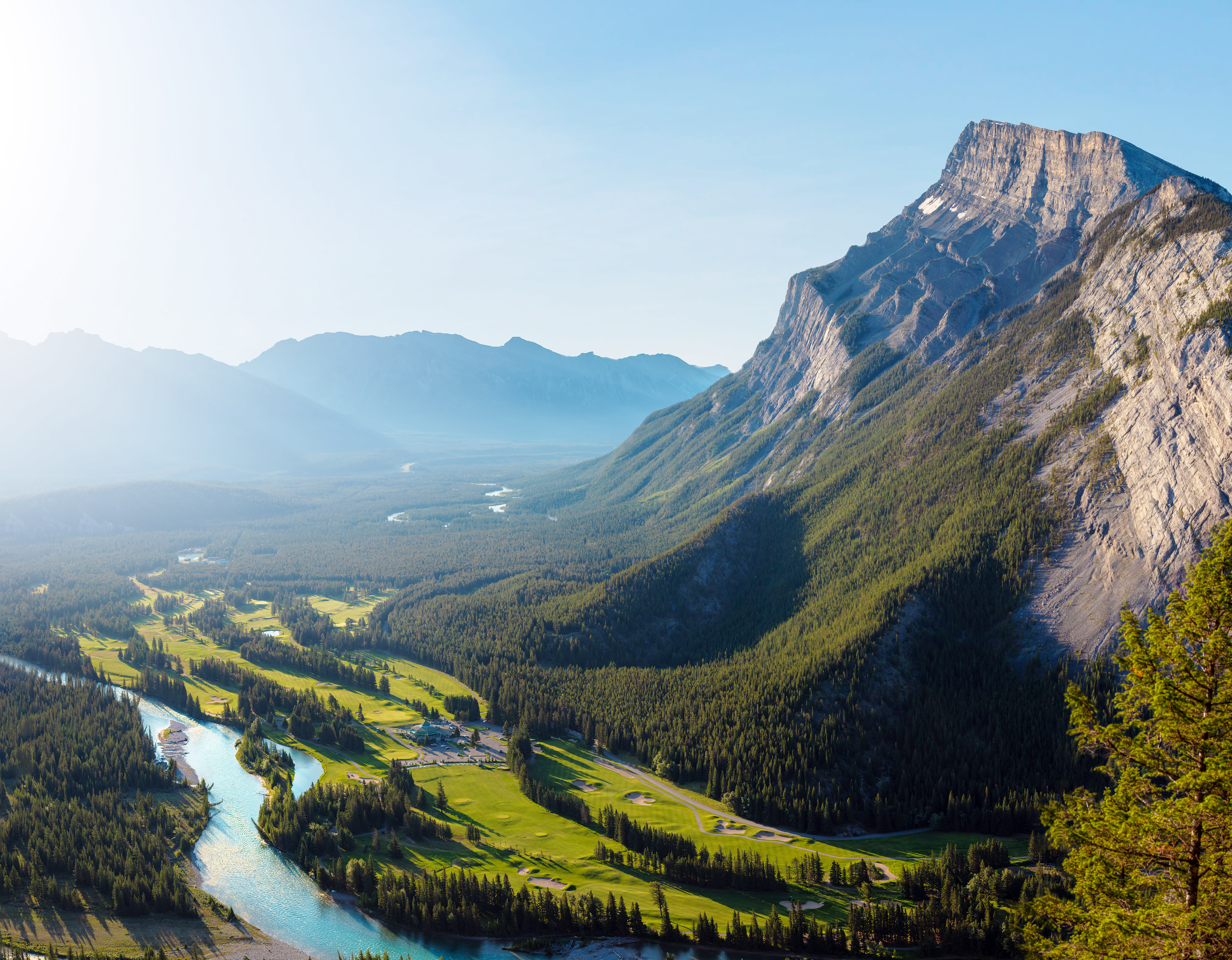 The stunning views of the Banff Springs Golf Course.