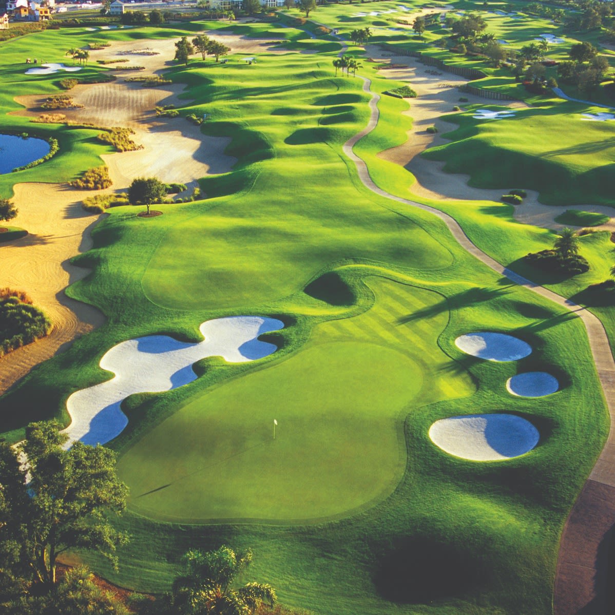 The ninth hole at the Palmer Course.