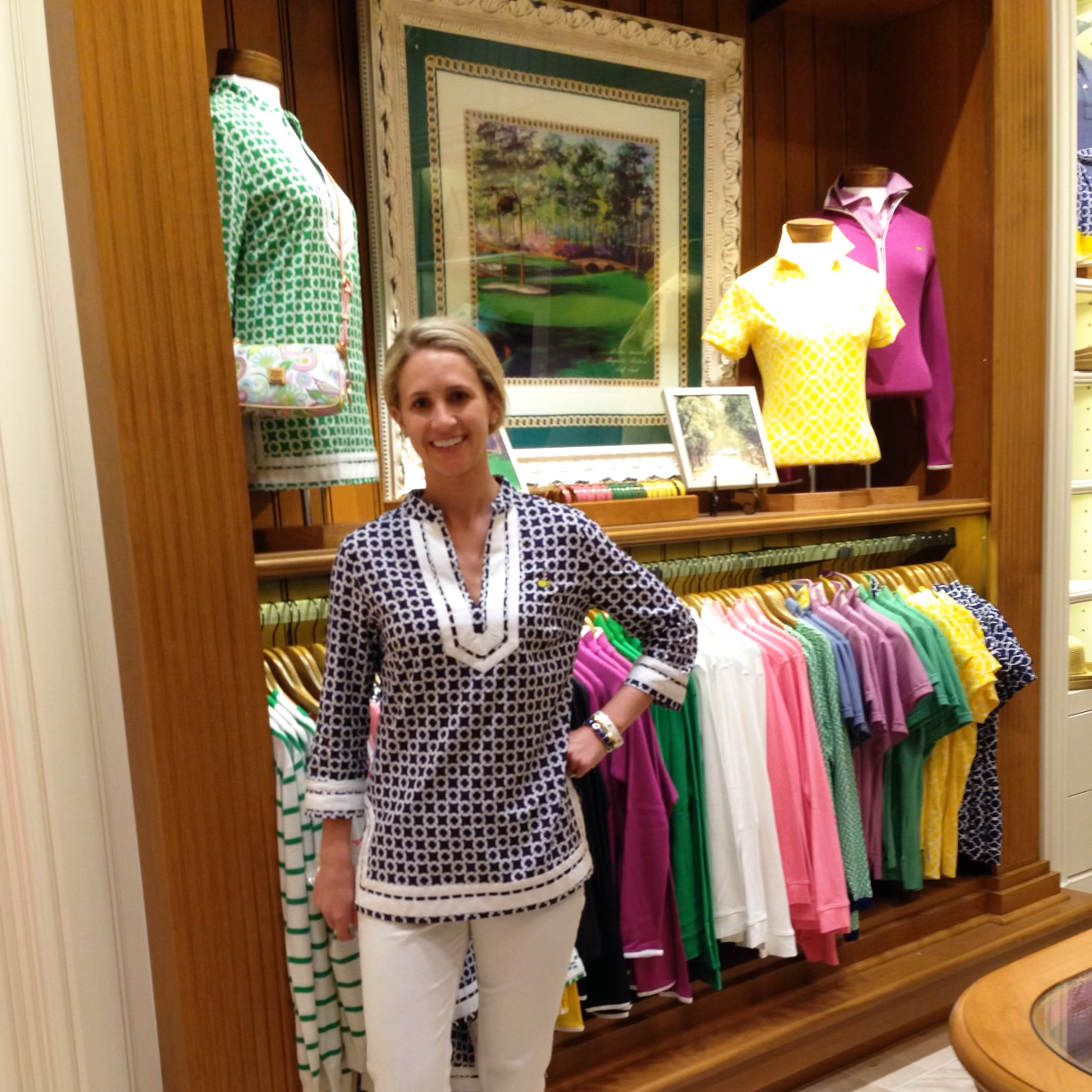 Browder with her Magnolia Collection at the Masters.