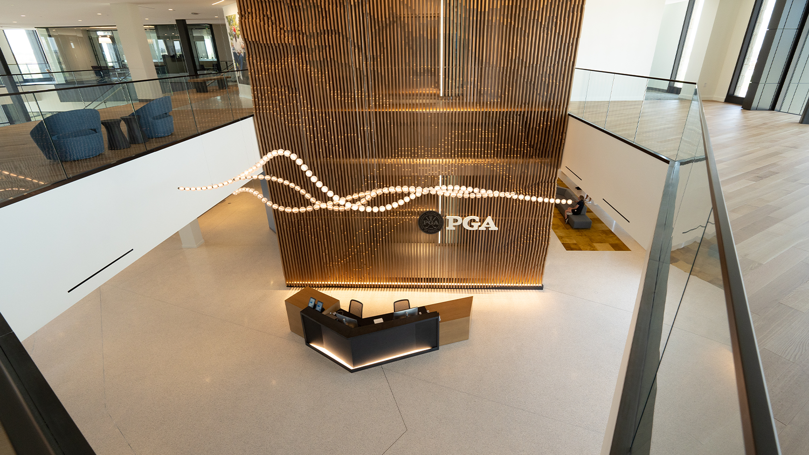 The main entrance at PGA Frisco Campus on August 17, 2022 in Frisco, Texas. (Photo by The Mamones LLC/PGA of America)