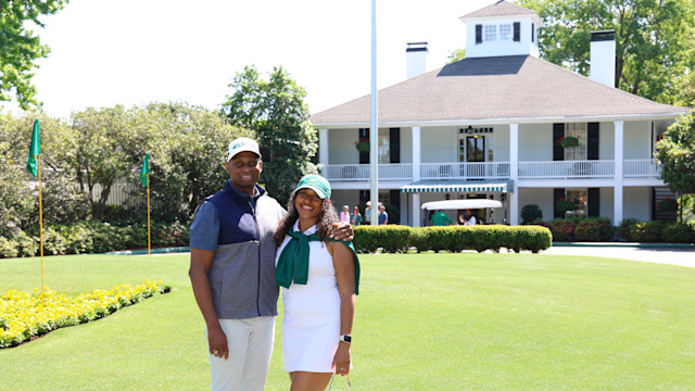 Rich and Rosa Jones at Founder's Circle during the 2025 Masters.