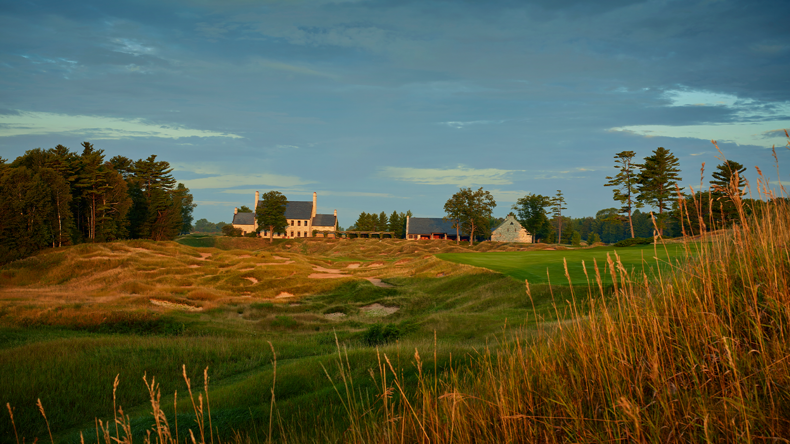 A view of the clubhouse at Whistling Straits Golf Course on October 15, 2018 in Sheboygan, Wisconsin. (Photo by Gary Kellner/PGA of America)