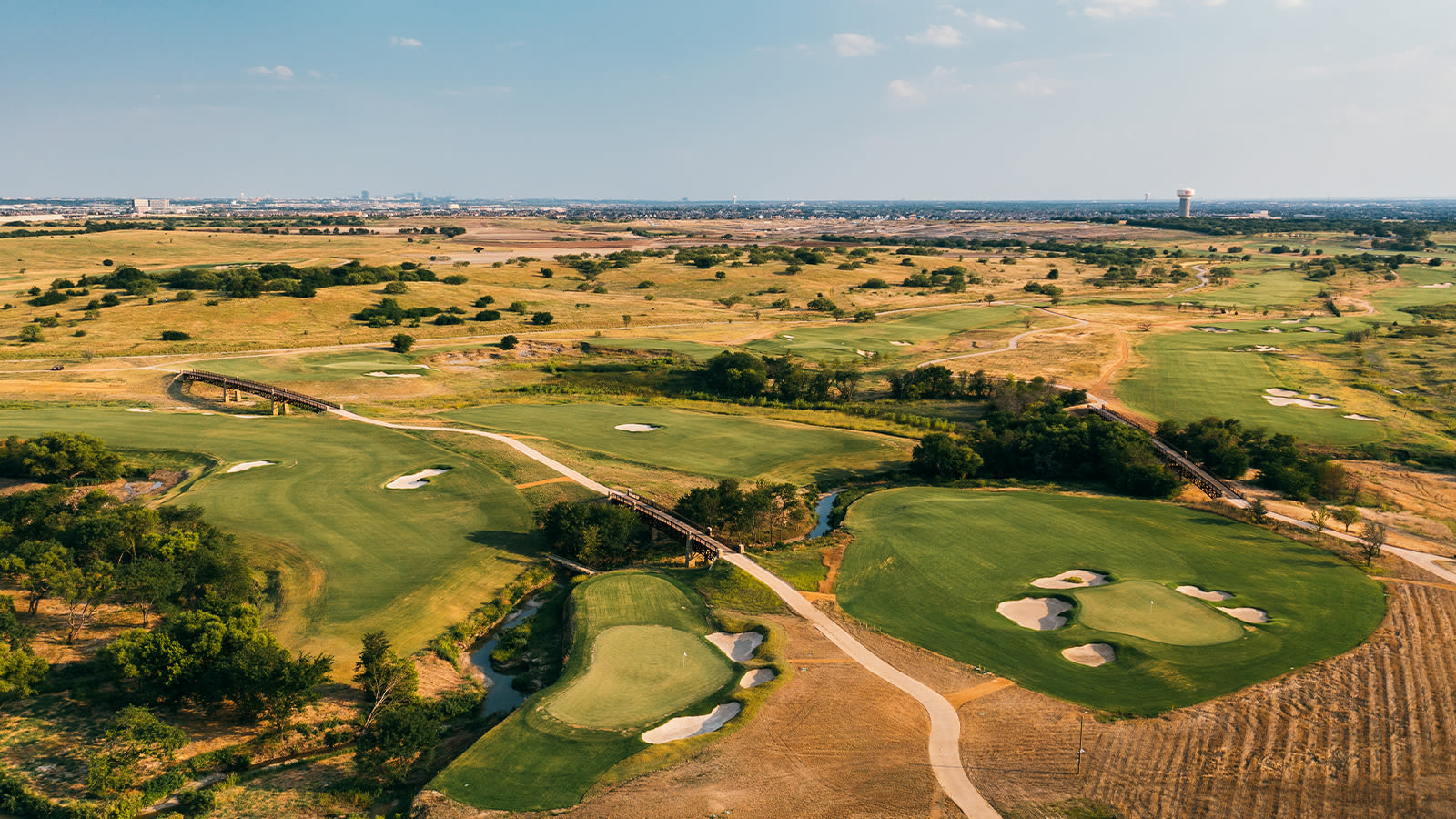 A drone view of Fields Ranch East at PGA Frisco. (Photo by Matt Hahn/PGA of America)