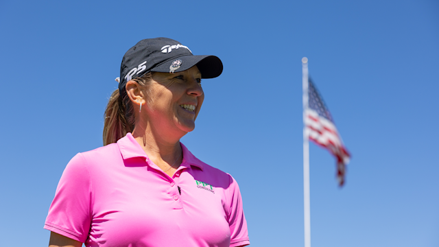 Ashley Grier, PGA is one of nine LPGA/PGA professionals competing in the 2022 KPMG Women's PGA Championship at Congressional Country Club. 