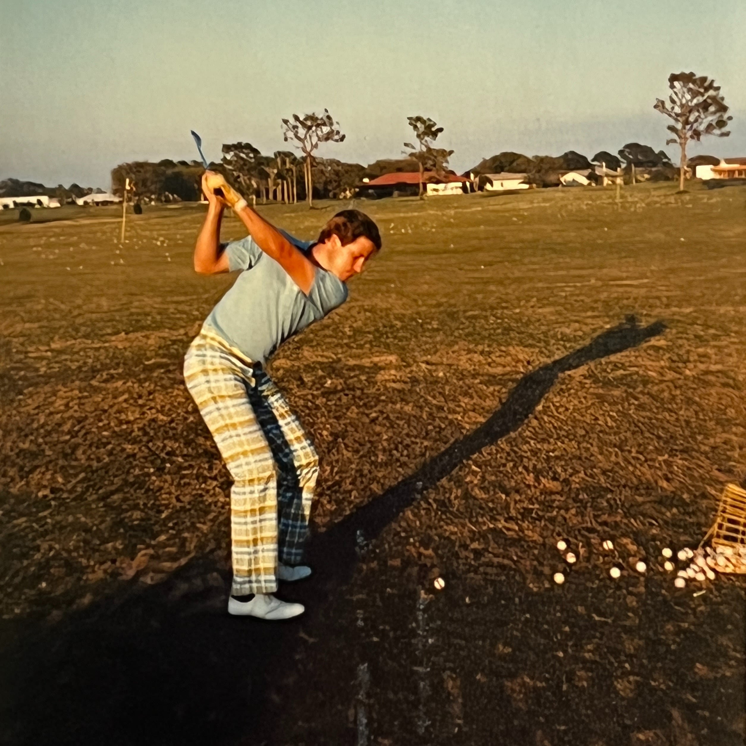 A young John Lindert on the range.