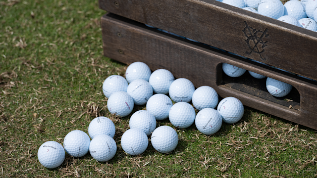 Golf balls during a practice round for the 2022 KPMG Women's PGA Championship at Congressional Country Club on June 21, 2022 in Bethesda, Maryland. (Photo by Matthew Harris/PGA of America)