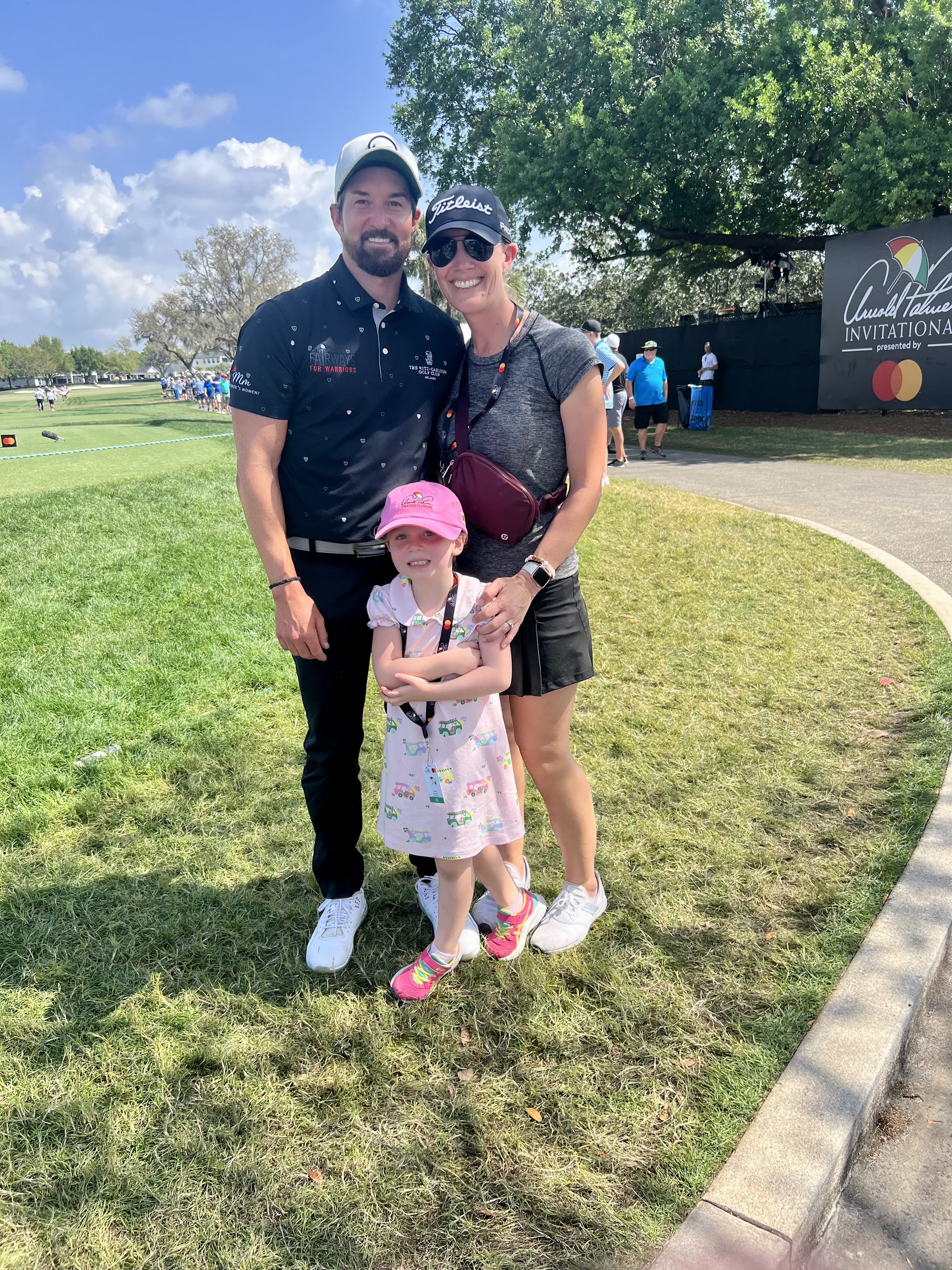 Koch's wife Katie and daughter Kendall were among the many supporters following him at Bay Hill during the weekend rounds.