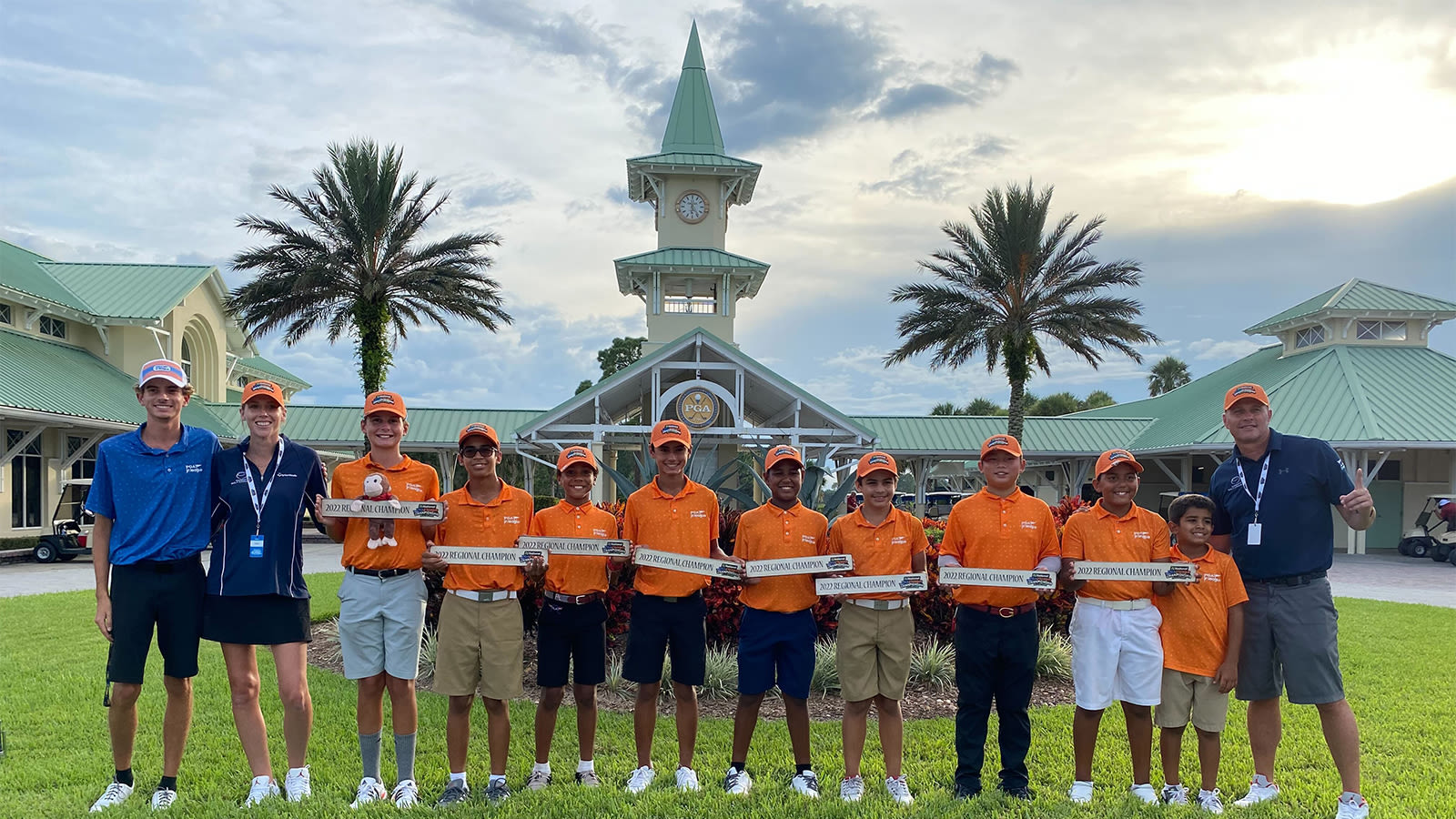 The 13U Champions at the National Car Rental PGA Jr. Regional at PGA Golf Club in Port St. Lucie, FL.