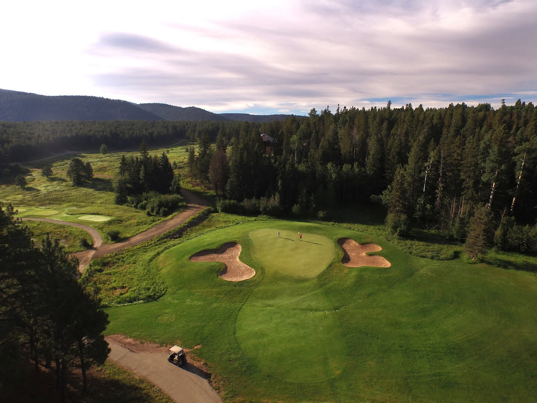 The sixth hole at Angel Fire.