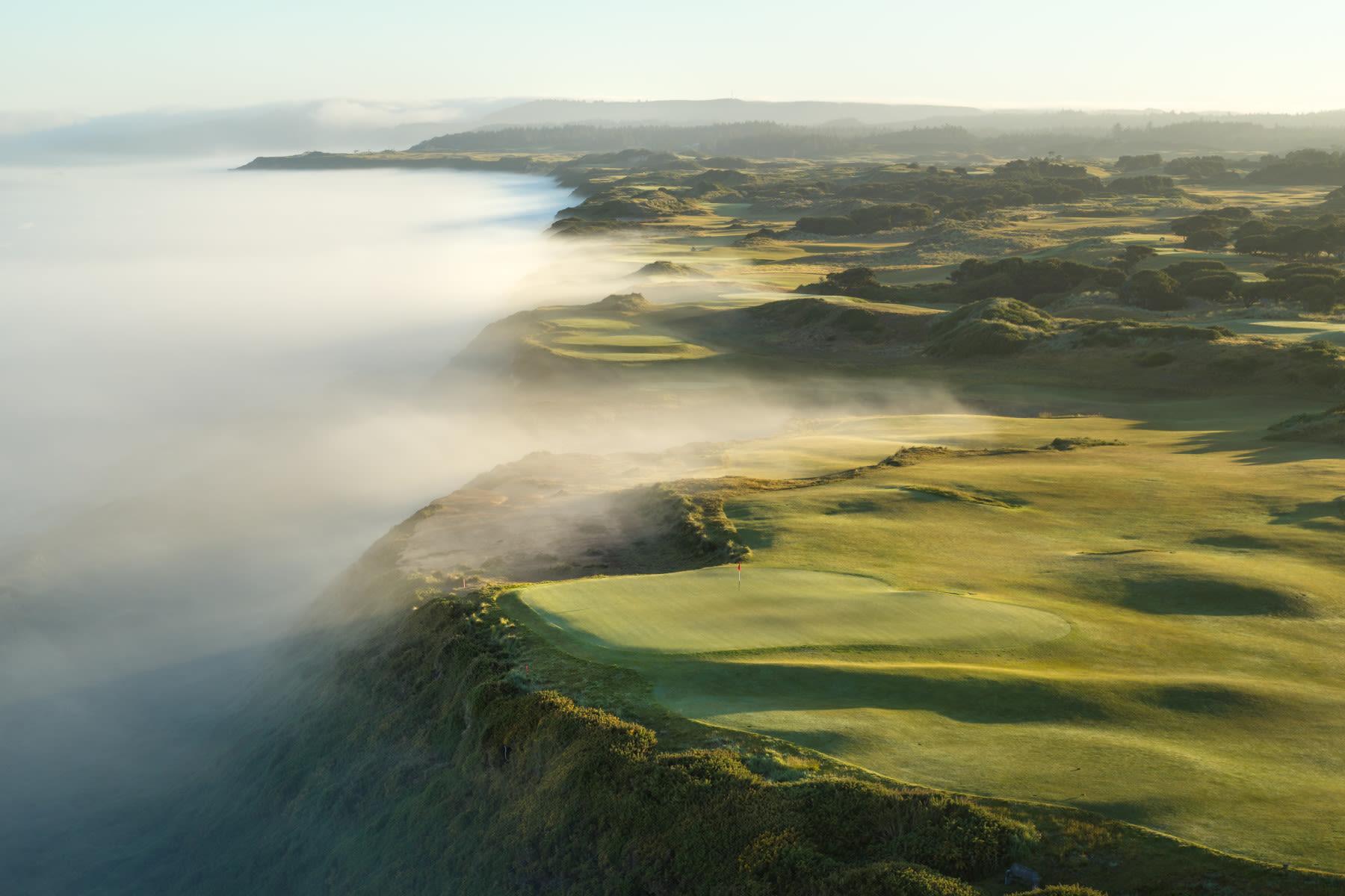 The iconic 16th hole at Bandon Dunes.