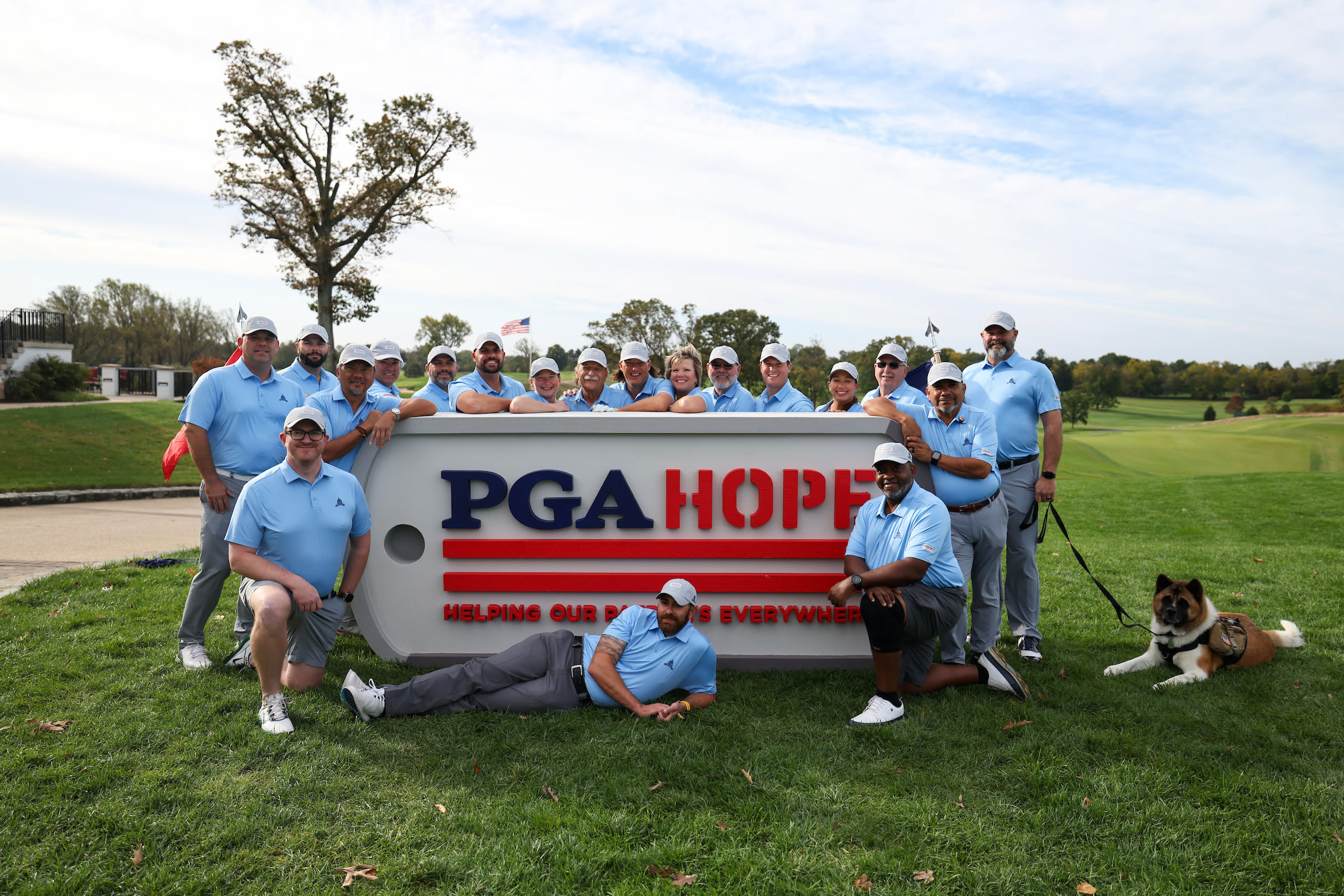 The PGA HOPE Ambassadors during National Golf & Wellness Week.