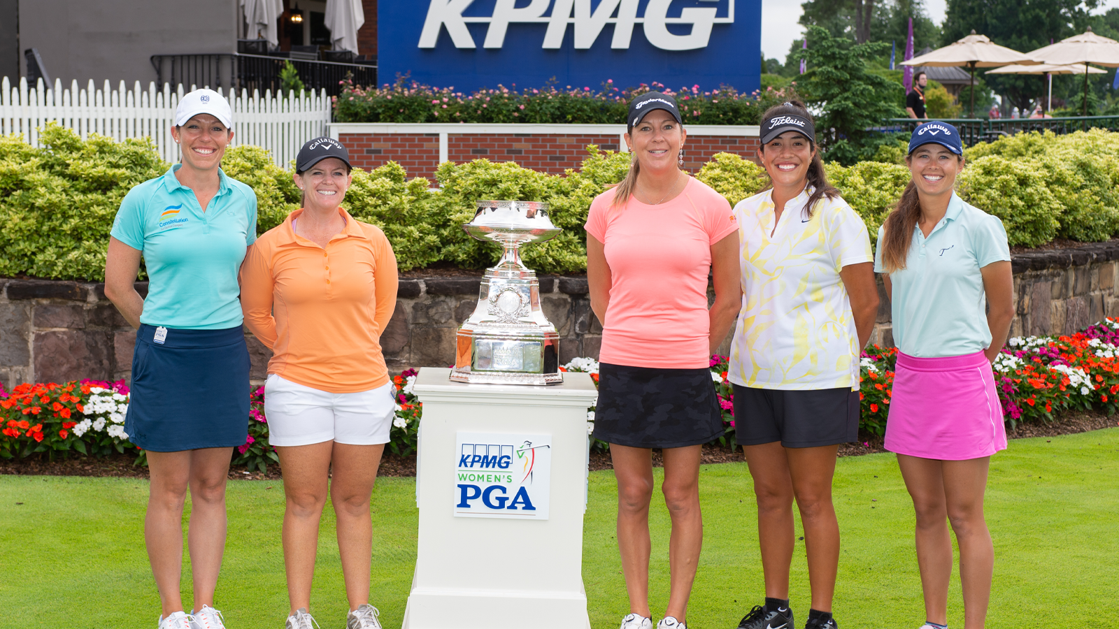 Alisa and fellow PGA/LPGA Professionals at the 2021 KPMG Women's PGA Championship at Atlanta Athletic Club.