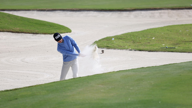 A participant hits his shot during the 2022 National Car Rental Assistant PGA Professional Championship at PGA Golf Club on Friday, November 18, 2022 in Port St. Lucie, Florida. (Photo by Austen Amacker/PGA of America)