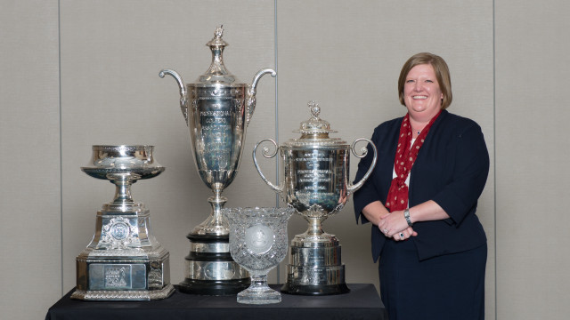 Catherine Benson was sworn in as Indiana PGA President at the Section's recent Annual Meeting.