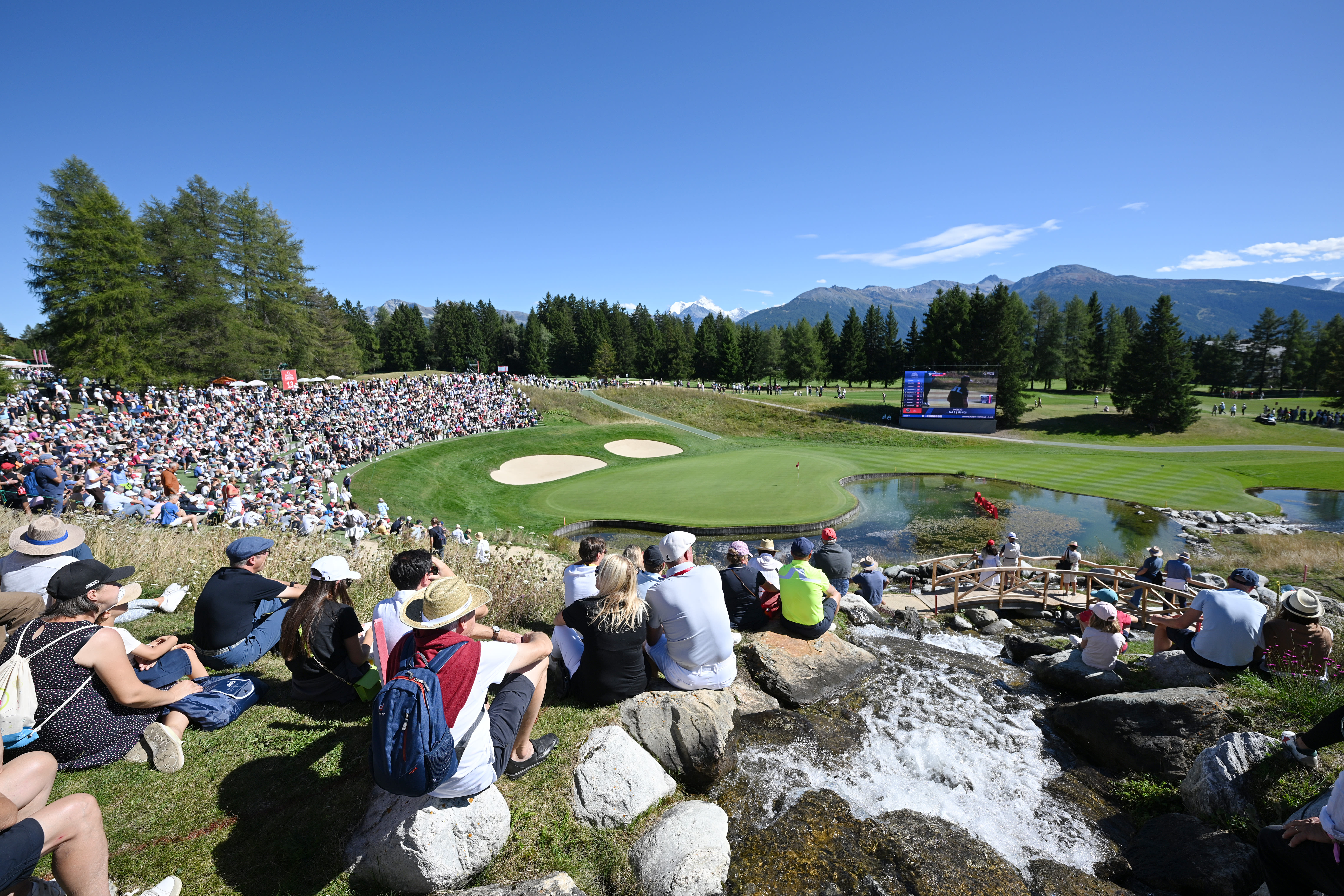 The 13th at Crans-sur-Sierre Golf Club.
