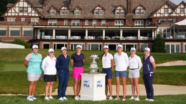 L-R: Amy Ruengmateekhun, Stephanie Connelly-Eiswerth, Sandra Changkija, Joanna Coe, Allie Knight, Emily Miller, Loretta Giovannettone and Samantha Morrell.