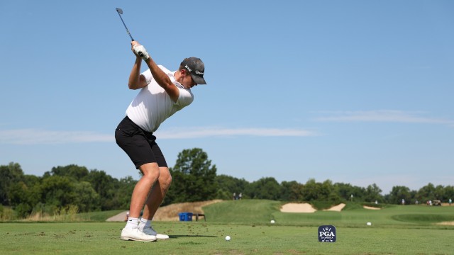 2024 Junior PGA Champion, Baylor Larrabee during the final round.