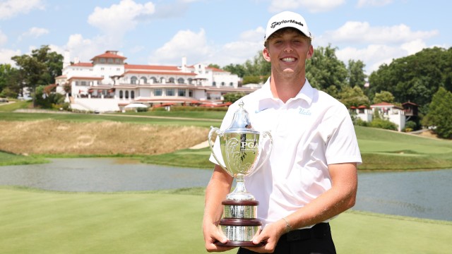 Baylor Larrabee at Congressional Country Club after winning the 48th Junior PGA Championships