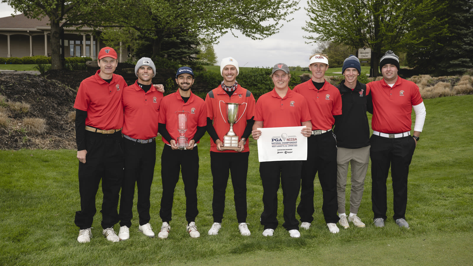 The University of Tampa Spartans won the 2023 Spring NCCGA National Championship by three shots over Grand Canyon University.