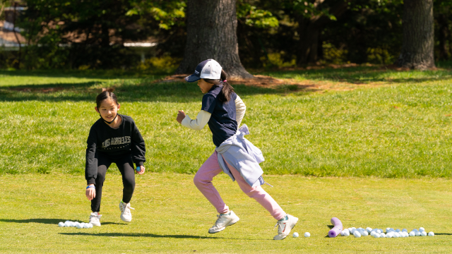 Attendees during the Youth Day for the 2022 PGA Works Collegiate Championship held at the Union League Liberty Hill on April 30, 2022 in Philadelphia, Pennsylvania. (Hailey Garrett/PGA of America)