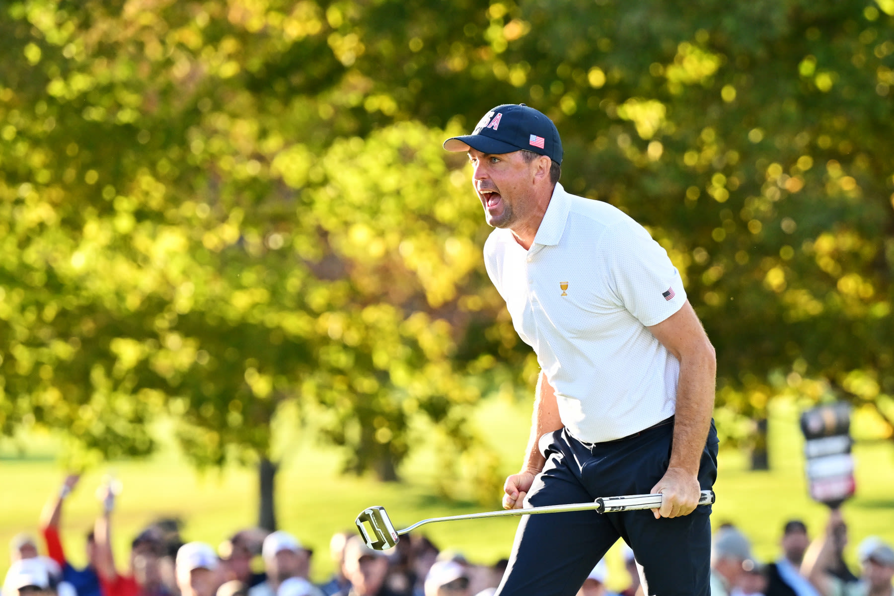 U.S. Ryder Cup Captain Keegan Bradley was a Presidents Cup captain's pick this year.