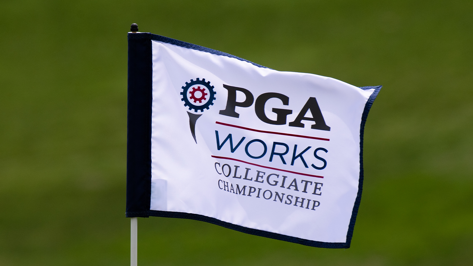  PGA Works Collegiate Championship pin flag. (Photo by Montana Pritchard/PGA of America)
