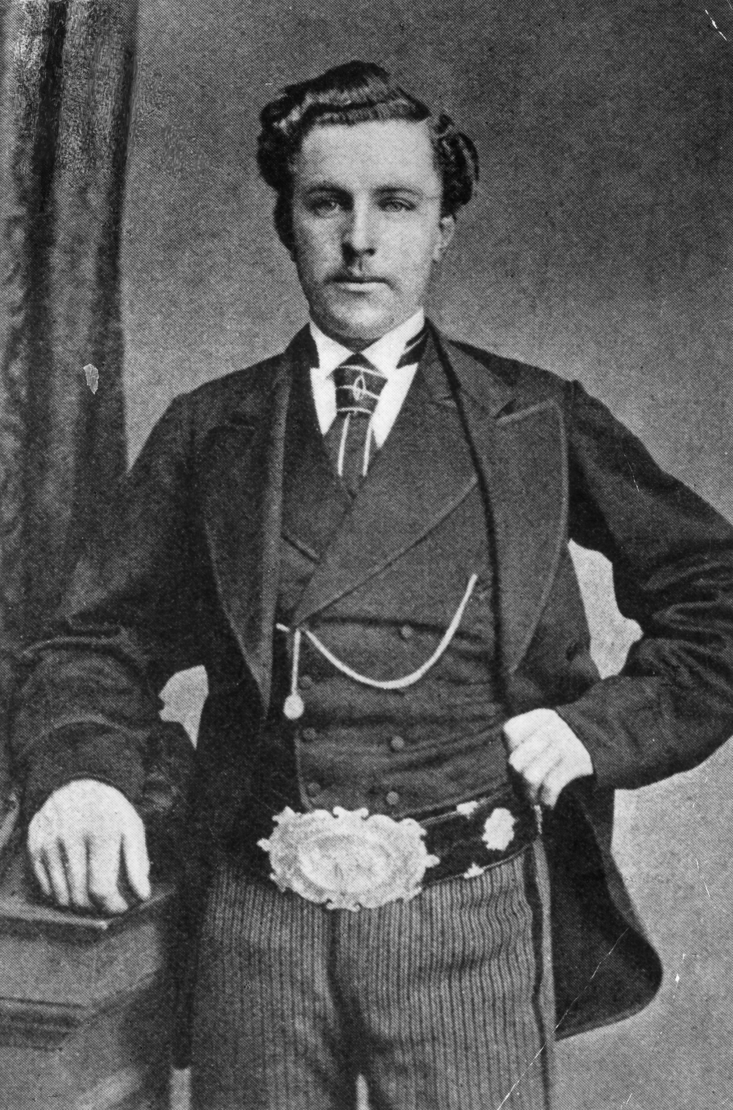 Young Tom Morris with the Challenge Belt before the Claret Jug was awarded in 1873. (Hulton Archive/Getty Images).