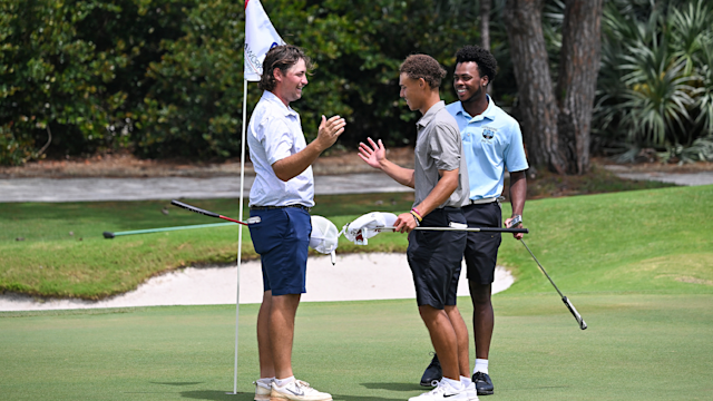 Alcorta and Cunningham Shine Amid Rain Delay, Carter Leads Women Team Medalist After First Day at PGA WORKS Collegiate Championship