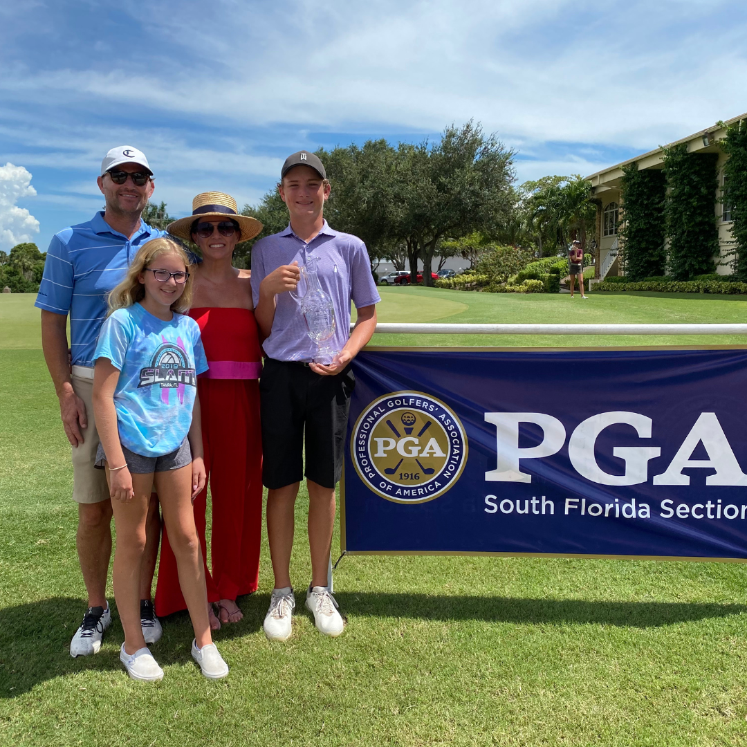 The Kent family at a South Florida PGA Section tournament.