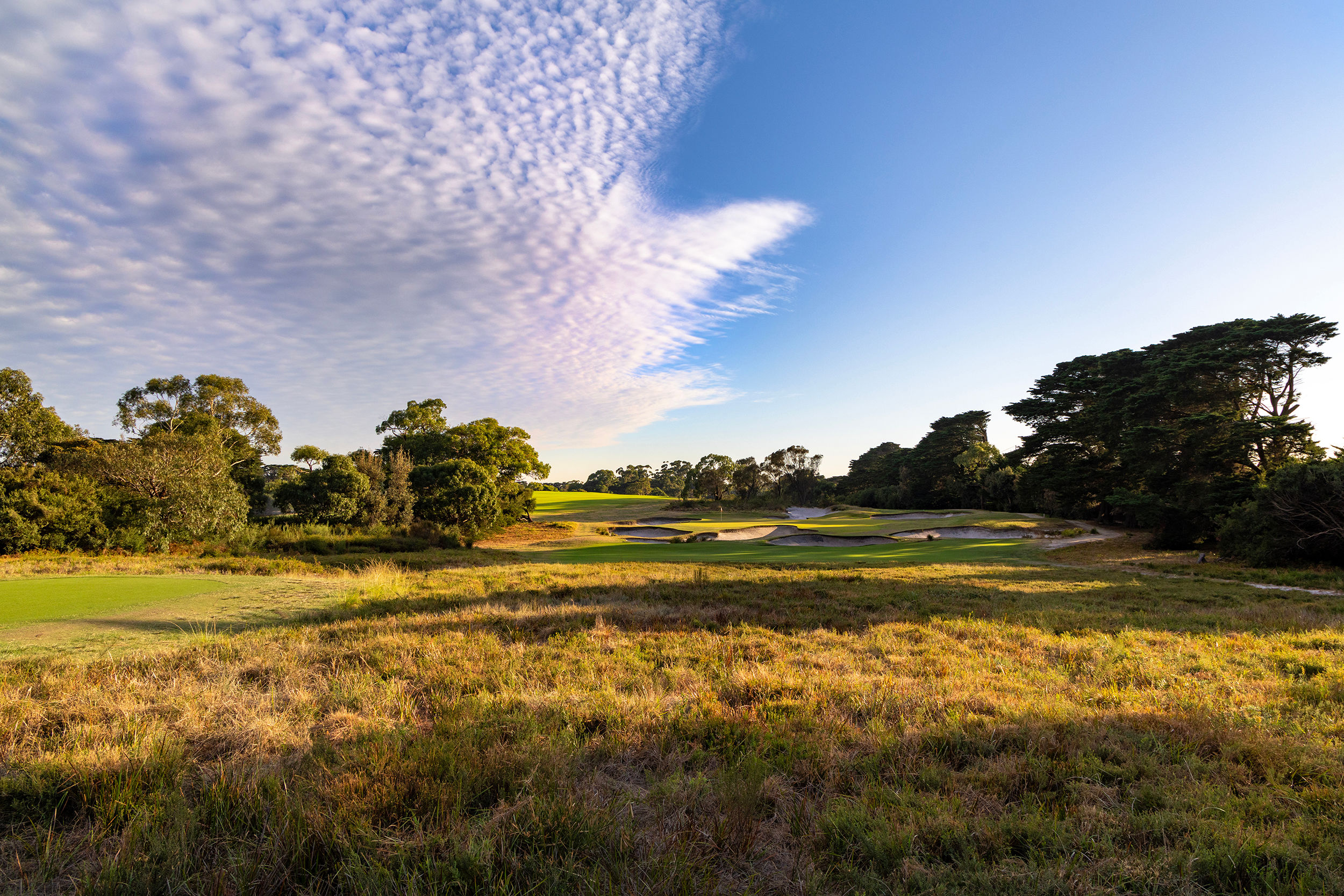 The par-3 16th at Royal Melbourne