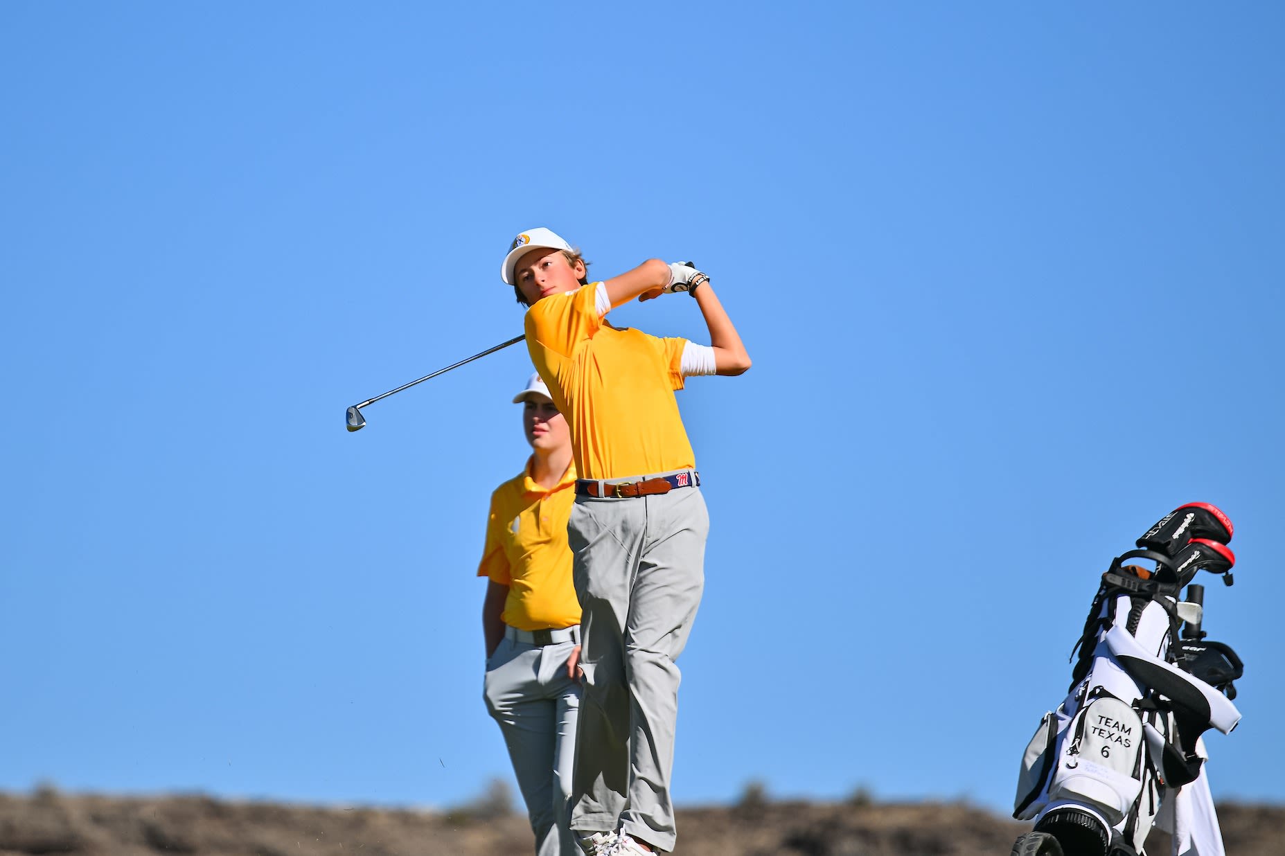 Andrew Kondratiuk during the 2023 17u National Car Rental PGA Jr. League Championship in  New Mexico. 