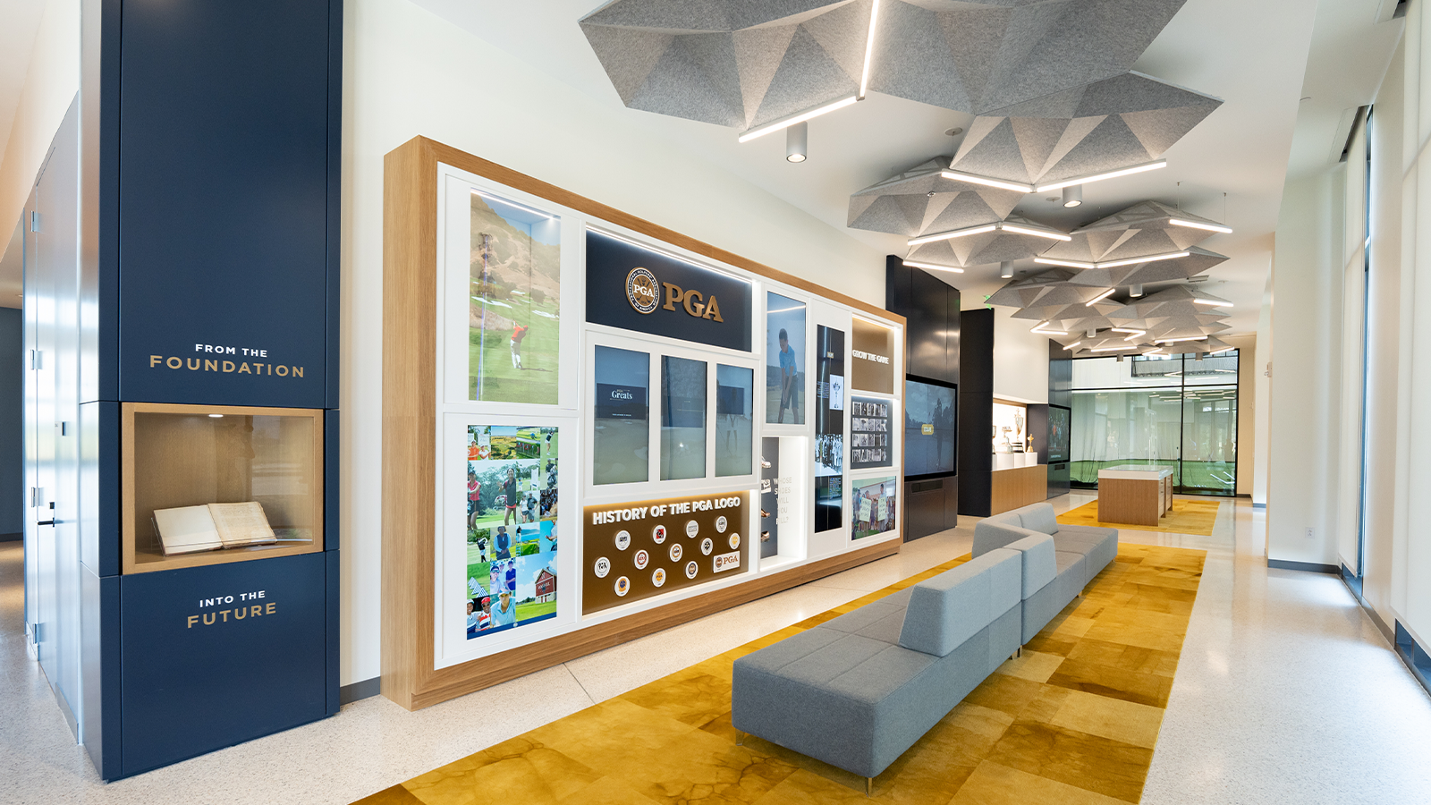 An interactive exhibit inside of the PGA Frisco Headquarters on August 17, 2022 in Frisco, Texas. (Photo by The Marmones LLC/PGA of America)