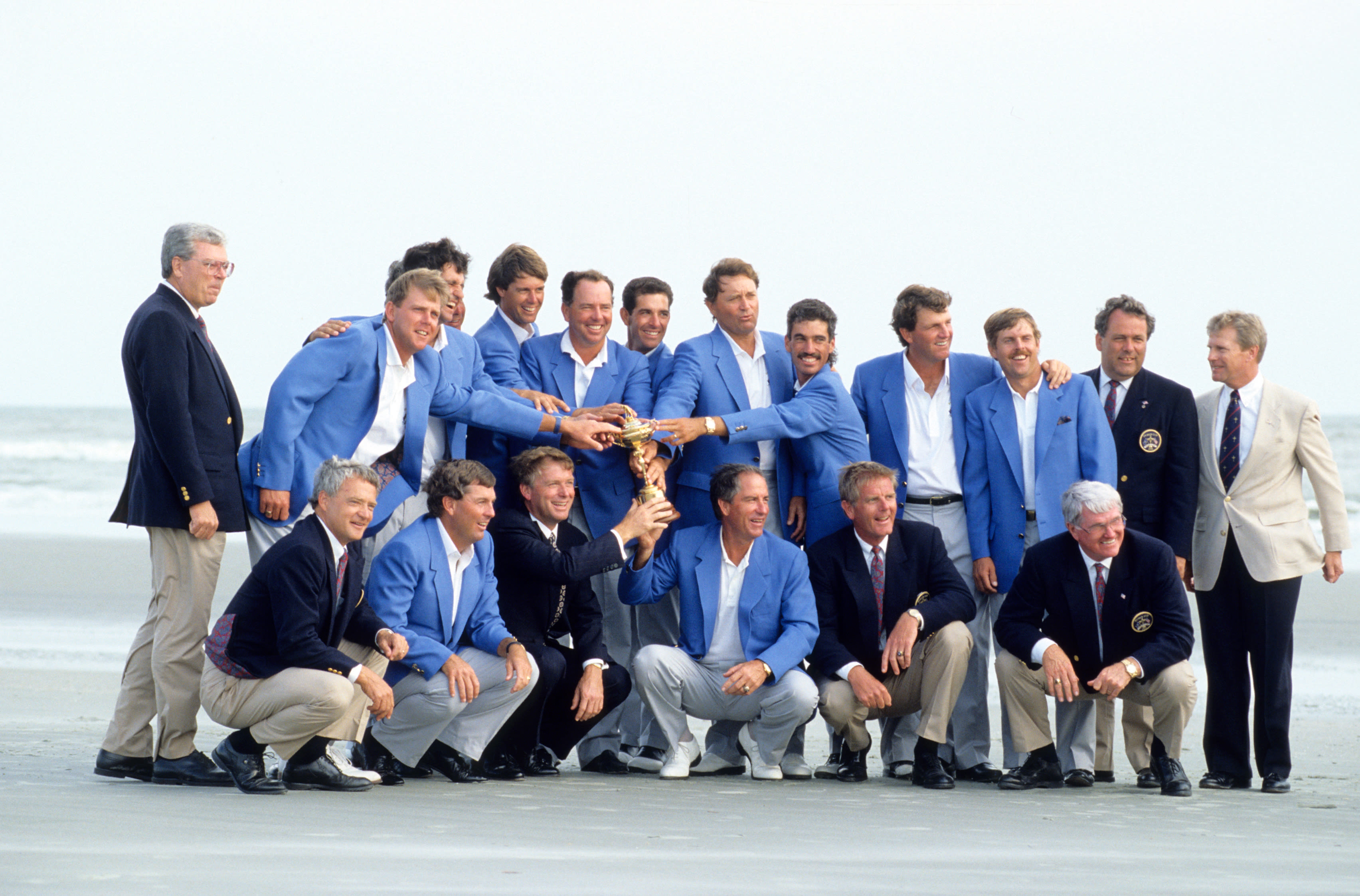 Smith (first row, two right of trophy) was PGA President during the U.S. Ryder Cup Team's memorable win at Kiawah Island in 1991.