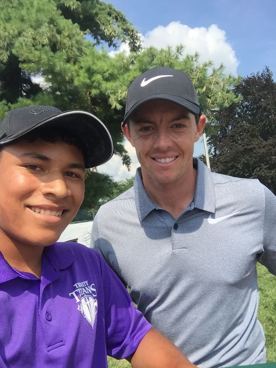 Howard with two-time PGA Champion Rory McIlroy.