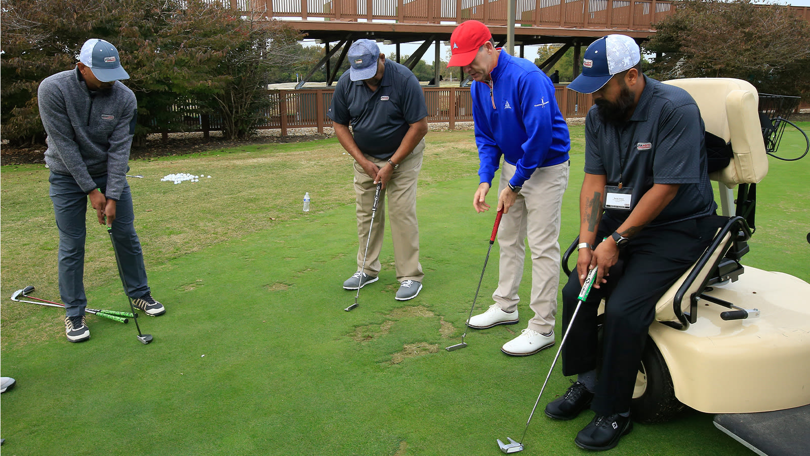 Attendees during the Golf Training event for PGA HOPE National Golf & Wellness Week in Washington, DC, on October 26, 2019. (Photo by Michael Cohen/ Getty Images)