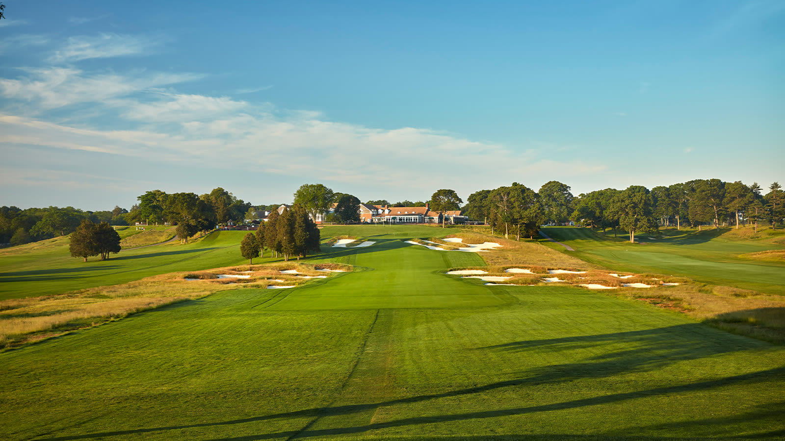 A view from the 18th hole of Bethpage State Park Black Course in Farmingdale, New York. (Photo by Gary Kellner/PGA of America)