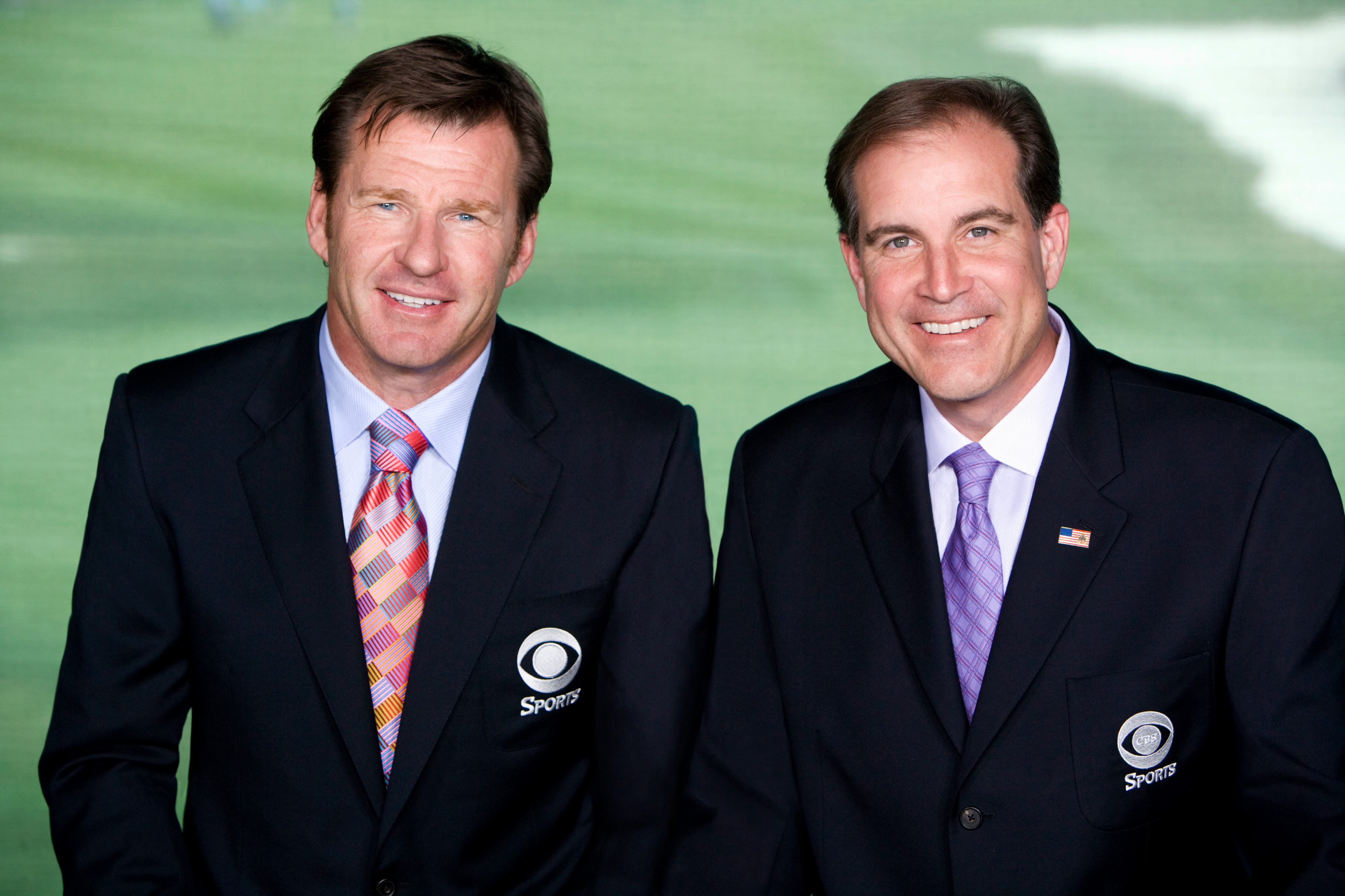 Nantz with longtime booth partner, Nick Faldo.