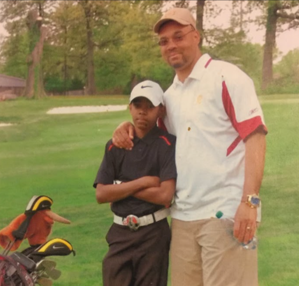 Cooper grew up playing golf with his dad.